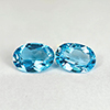 1.62 Ct. 2 Pcs. Oval Natural Gems Swiss Blue Topaz 7 x 5 x 2.9 Mm. From Brazil 1.62 Ct. 2 Pcs. Oval Natural Gems Swiss Blue Topaz 7 x 5 x 2.9 Mm. From Brazil