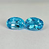 Natural Gems Swiss Blue Topaz 1.96 Ct. 2 Pcs. Oval 7 x 5 x 3.7 Mm. From Brazil Natural Gems Swiss Blue Topaz 1.96 Ct. 2 Pcs. Oval 7 x 5 x 3.7 Mm. From Brazil