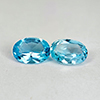 Natural Swiss Blue Topaz 1.73 Ct. 2 Pcs. Oval 7 x 5 Mm. Gemstones From Brazil Natural Swiss Blue Topaz 1.73 Ct. 2 Pcs. Oval 7 x 5 Mm. Gemstones From Brazil