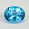 Natural Gemstone Swiss Blue Topaz Brazil 2.34 Ct. Beautiful Oval 9 x 7 Mm.