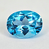 Natural Gemstone Swiss Blue Topaz Brazil 2.20 Ct. Beautiful Oval 9 x 7 Mm.