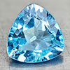 Natural Swiss Blue Topaz 3.30 Ct. Trilliant Shape 9.1 Mm Gemstone From Brazil