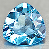 Natural Swiss Blue Topaz 3.29 Ct. Trilliant Shape 10 Mm Gemstone From Brazil