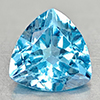Natural Swiss Blue Topaz 2.98 Ct. Trilliant Shape 9 Mm Gemstone From Brazil