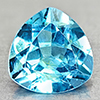 Natural Swiss Blue Topaz 2.82 Ct. Trilliant Shape 9 Mm Gemstone From Brazil