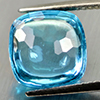 Natural Swiss Blue Topaz 7.50 Ct. Cushion Cabochon Shape 10.2 Mm Gemstone