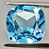 Natural Swiss Blue Topaz 5.00 Ct. Cushion Shape 10.2 Mm Gemstone From Brazil
