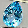 Natural Swiss Blue Topaz 9.26 Ct. Pear Shape 15.9 x 12.1 Mm Gemstone