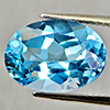 Natural Swiss Blue Topaz 7.73 Ct. Oval Shape 14.1 x 10.2 Mm Gemstone From Brazil