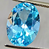 Natural Swiss Blue Topaz 6.23 Ct. Oval Shape 13.9 x 10 Mm Gemstone From Brazil