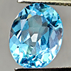 Natural Swiss Blue Topaz 5.40 Ct. Oval Shape 12.1 x 9.8 Mm Gemstone From Brazil