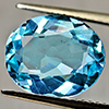 Natural Swiss Blue Topaz 5.00 Ct. Oval Shape 12 x 9.9 Mm Gemstone