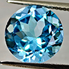 Natural Swiss Blue Topaz 7.83 Ct. Round Shape 12.2 Mm Gemstone From Brazil