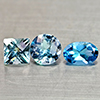 Natural Swiss Blue Topaz 1.55 Ct. 3 Pcs. Mixed Shape Gemstones From Brazil