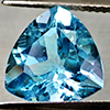 Natural Swiss Blue Topaz 6.04 Ct. Trilliant Shape 11.9 Mm Gemstone From Brazil