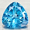Natural Swiss Blue Topaz 7.88 Ct. Trilliant Shape 12 Mm Gemstone From Brazil