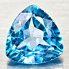 Natural Swiss Blue Topaz 4.31 Ct. Trilliant Shape 10 Mm Gemstone From Brazil