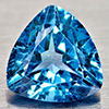 Natural Swiss Blue Topaz 3.61 Ct. Trilliant Shape 9.1 Mm Gemstone From Brazil
