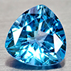 Natural Swiss Blue Topaz 3.04 Ct. Trilliant Shape 9 Mm Gemstone From Brazil