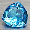 Natural Swiss Blue Topaz 2.18 Ct. Trilliant Shape 8.8 Mm Gemstone From Brazil