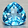 Natural Swiss Blue Topaz 2.56 Ct. Trilliant Shape 8.9 Mm Gemstones From Brazil