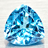 Natural Swiss Blue Topaz 3.31 Ct. Trilliant Shape 9.1 Mm Gemstones From Brazil