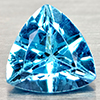 Natural Swiss Blue Topaz 3.16 Ct. Trilliant Shape 9.2 Mm Gemstones From Brazil