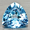 Natural Swiss Blue Topaz 3.52 Ct. Trilliant Shape 9.8 Mm Gemstones From Brazil