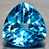Natural Swiss Blue Topaz 3.04 Ct. Trilliant Shape 9 Mm Gemstones From Brazil