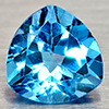 Natural Swiss Blue Topaz 3.29 Ct. Trilliant Shape 9.1 Mm Gemstones From Brazil