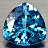 Natural Swiss Blue Topaz 2.90 Ct. Trilliant Shape 8.9 Mm Gemstones From Brazil