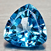 Natural Swiss Blue Topaz 2.90 Ct. Trilliant Shape 8.8 Mm Gemstones From Brazil