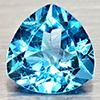 Natural Swiss Blue Topaz 4.77 Ct. Trilliant Shape 10.1 Mm Gemstones From Brazil