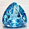 Natural Swiss Blue Topaz 2.89 Ct. Trilliant Shape 8.9 Mm Gemstones From Brazil