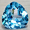 Natural Swiss Blue Topaz 2.57 Ct. Trilliant Shape 9.1 Mm Gemstones From Brazil