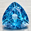 Natural Swiss Blue Topaz 3.20 Ct. Trilliant Shape 9.1 Mm Gemstones From Brazil