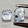 Natural Sky Blue Topaz 1.46 Ct. 2 Pcs Briolette with Drilled Gemstones