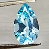 Natural Swiss Blue Topaz 4.02 Ct. Pear Shape 13.1 x 8 Mm Gemstone From Brazil
