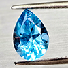 Natural Swiss Blue Topaz 2.25 Ct. Pear Shape 10 x 7 Mm Gemstone From Brazil
