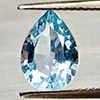 Natural Swiss Blue Topaz 2.24 Ct. Pear Shape 10.1 x 7.1 Mm Gemstone From Brazil