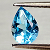 Natural Swiss Blue Topaz 0.78 Ct. Pear Shape 7 x 5 Mm Gemstones From Brazil