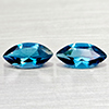 Natural London Blue Topaz 2.24 Ct. 2 Pcs Marquise Shape 9.8 x 5 Mm Gemstones