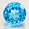 Natural Swiss Blue Topaz 1.49 Ct. Round Shape 6.3 Mm Gemstone From Brazil