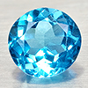 Natural Swiss Blue Topaz 1.42 Ct. Round Shape 6.7 Mm Gemstone From Brazil