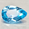 Natural Swiss Blue Topaz 1.21 Ct. Pear Shape 8 x 5.7 Mm Gemstone From Brazil