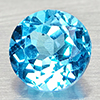 Natural Swiss Blue Topaz 0.88 Ct. Round Shape 5.5 Mm Gemstone From Brazil