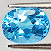 Natural Swiss Blue Topaz 2.37 Ct. Oval Shape 9 x 7.1 Mm Gemstone From Brazil