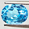 Natural Swiss Blue Topaz 2.39 Ct. Oval Shape 9.1 x 7.1 Mm Gemstone From Brazil
