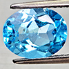 Natural Swiss Blue Topaz 2.37 Ct. Oval Shape 9 x 7.1 Mm Gemstone From Brazil