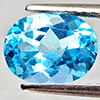 Natural Swiss Blue Topaz 2.33 Ct. Oval Shape 9 x 7.1 Mm Gemstone From Brazil
